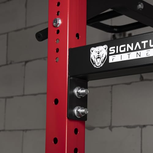 Power Rack Squat Stand, 1000 Pound Capacity 3“ x 3” for Home & Garage Gym with J-Hooks, Multiple Styles
