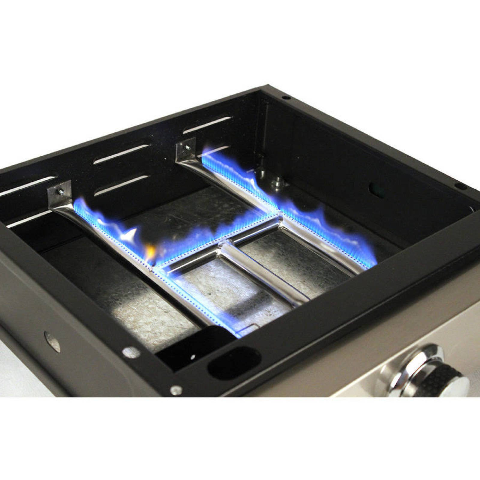 Blackstone 17 in. Table Top 1-Burner Portable GAS Griddle in Stainless Steel and Black