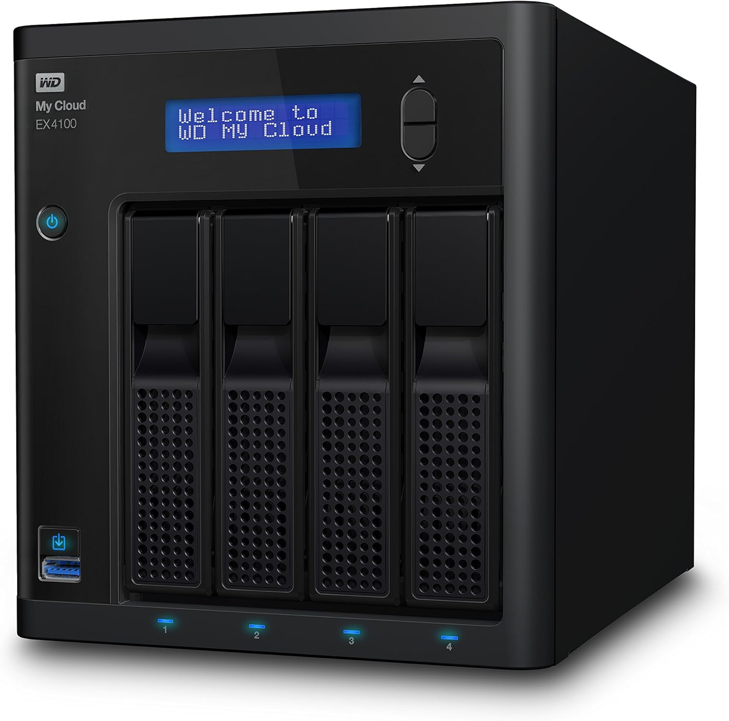 WD 24TB My Cloud EX4100 Expert Series 4-Bay Network Attached Storage - NAS - WDBWZE0240KBK-NESN