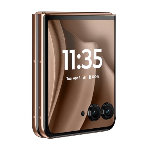 Motorola Razr+ 2025 | Unlocked | Made for US 12/256GB | 50MP Camera | Pantone Mocha Mousse