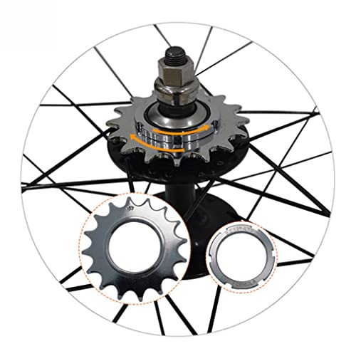Fixie Wheels 700c 40mm Rims Single Speed Bike Wheelset V Brake Front & Rear Fixed Gear 13 Teeth 32/36H Hub Set for Kids Bike Folding Bike BMX 2560G