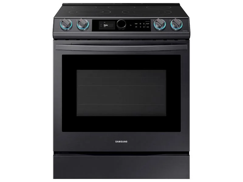 Samsung Ne63t8711s 30" Wide 6.3 Cu. Ft. Slide-In Electric Range - Fingerprint Resistant