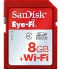 SanDisk Eye-Fi Wireless Memory Card - Wireless memory card - 8 GB - Class 4 - SDHC - Wi-Fi