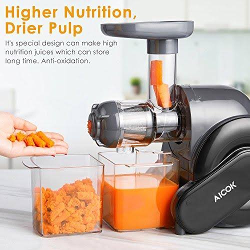 Aicok Slow Masticating Juicer with Quiet Motor