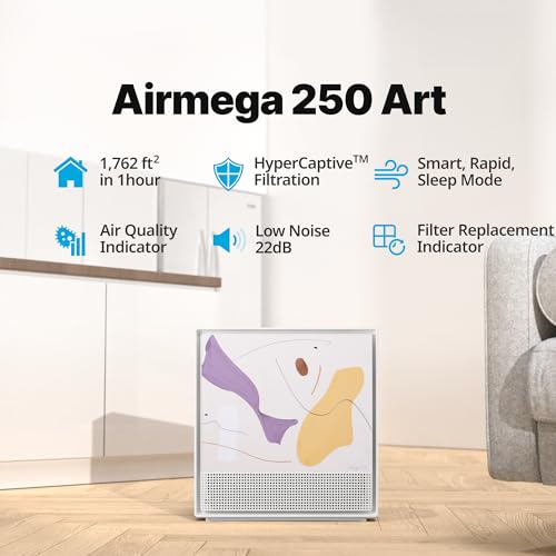 Coway Airmega 250 Smart Air Purifier, True HEPA Air Purifier with Smart Technology, Covers 930 sq. ft.