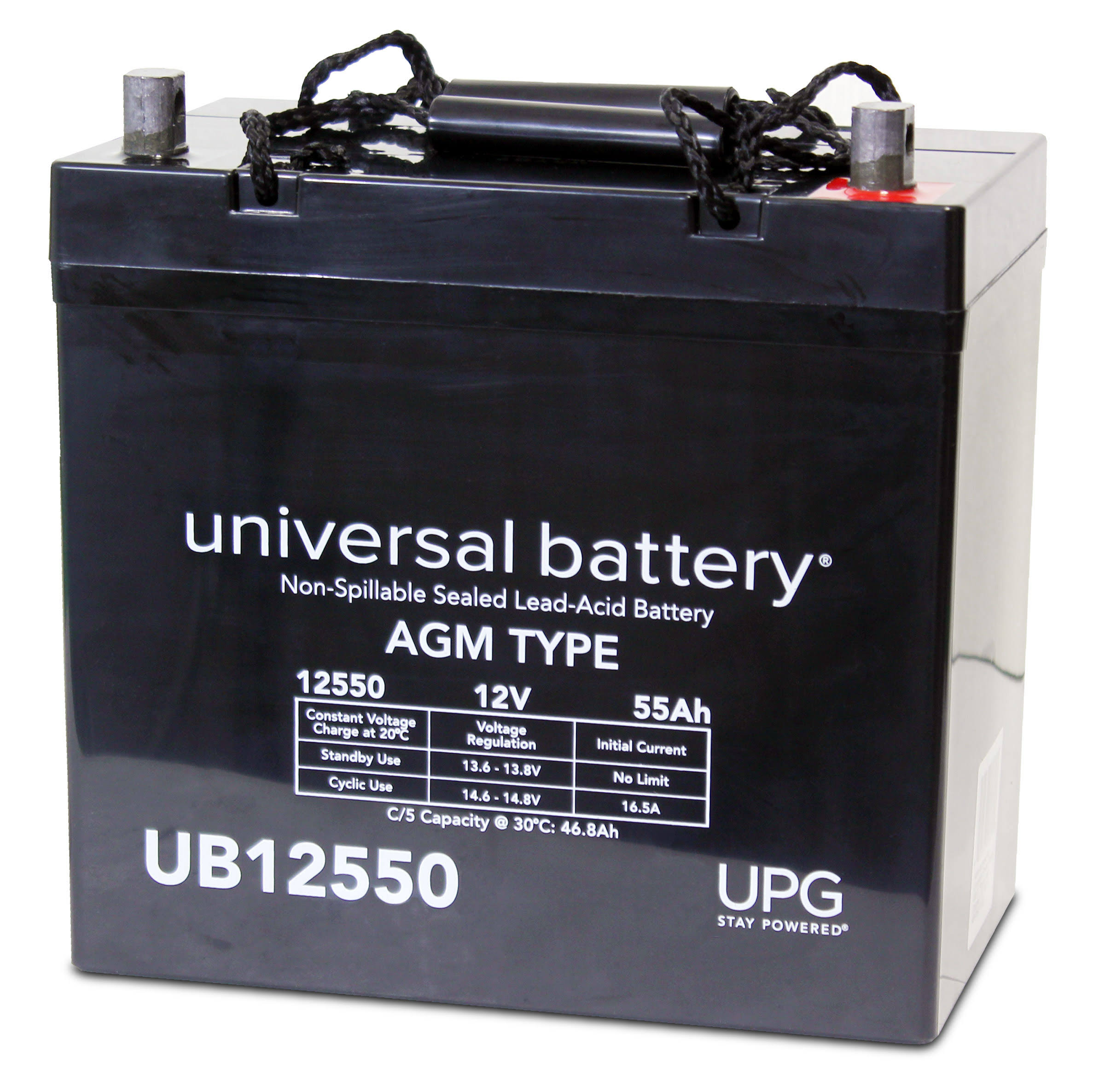 Upg 45825 UB12550 - Group 22NF Sealed Lead Acid Battery
