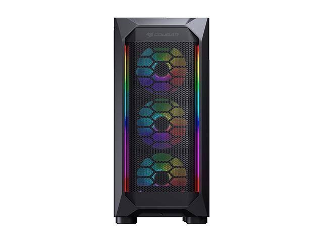 Cougar Case MX410 Mesh-G RGB ATX Gaming Mid-Tower Tempered Glass USB