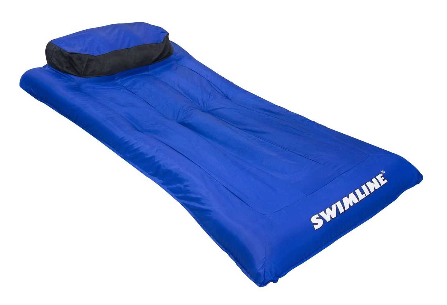 Swimline 9057 Swimming Pool Inflatable Fabric Covered Air Mattress (3 Pack)
