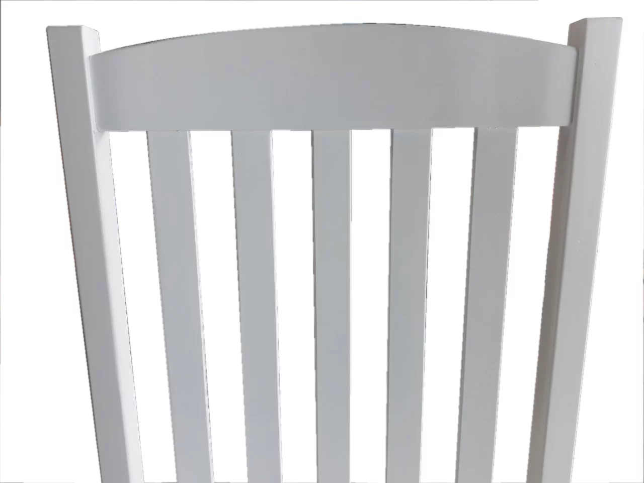 Mainstays Outdoor Wood Porch Rocking Chair, White Color, Weather Resistant Finish