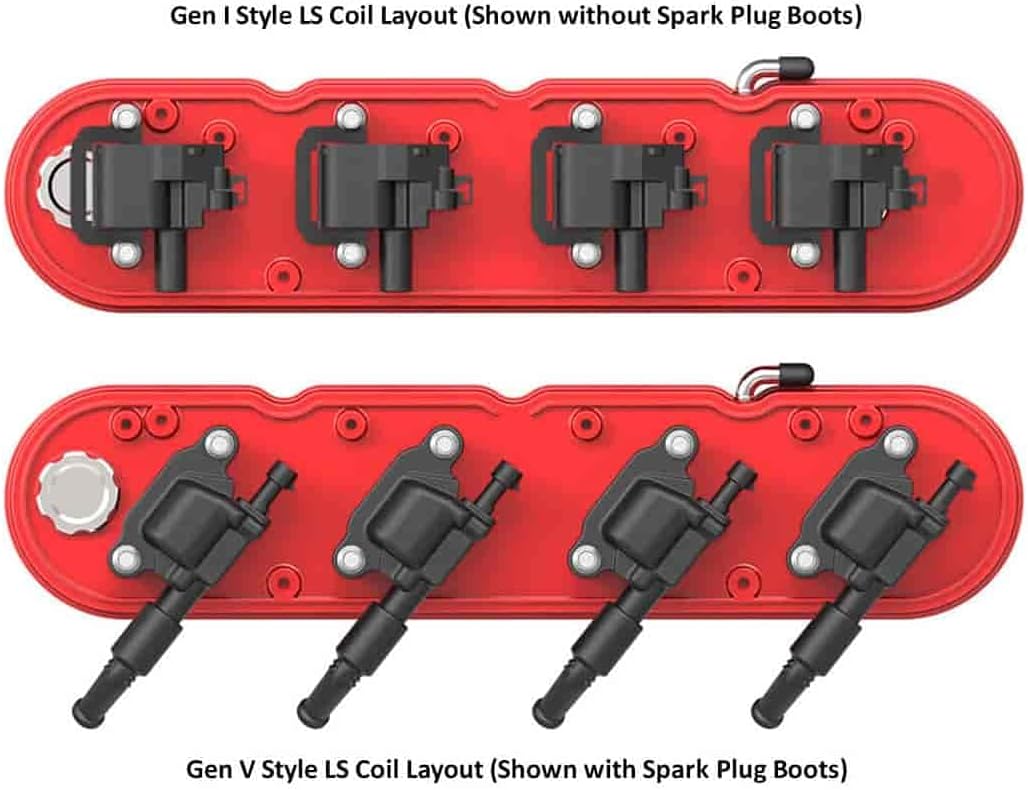 Holley 241-179 2-Piece Valve Cover Gloss Red