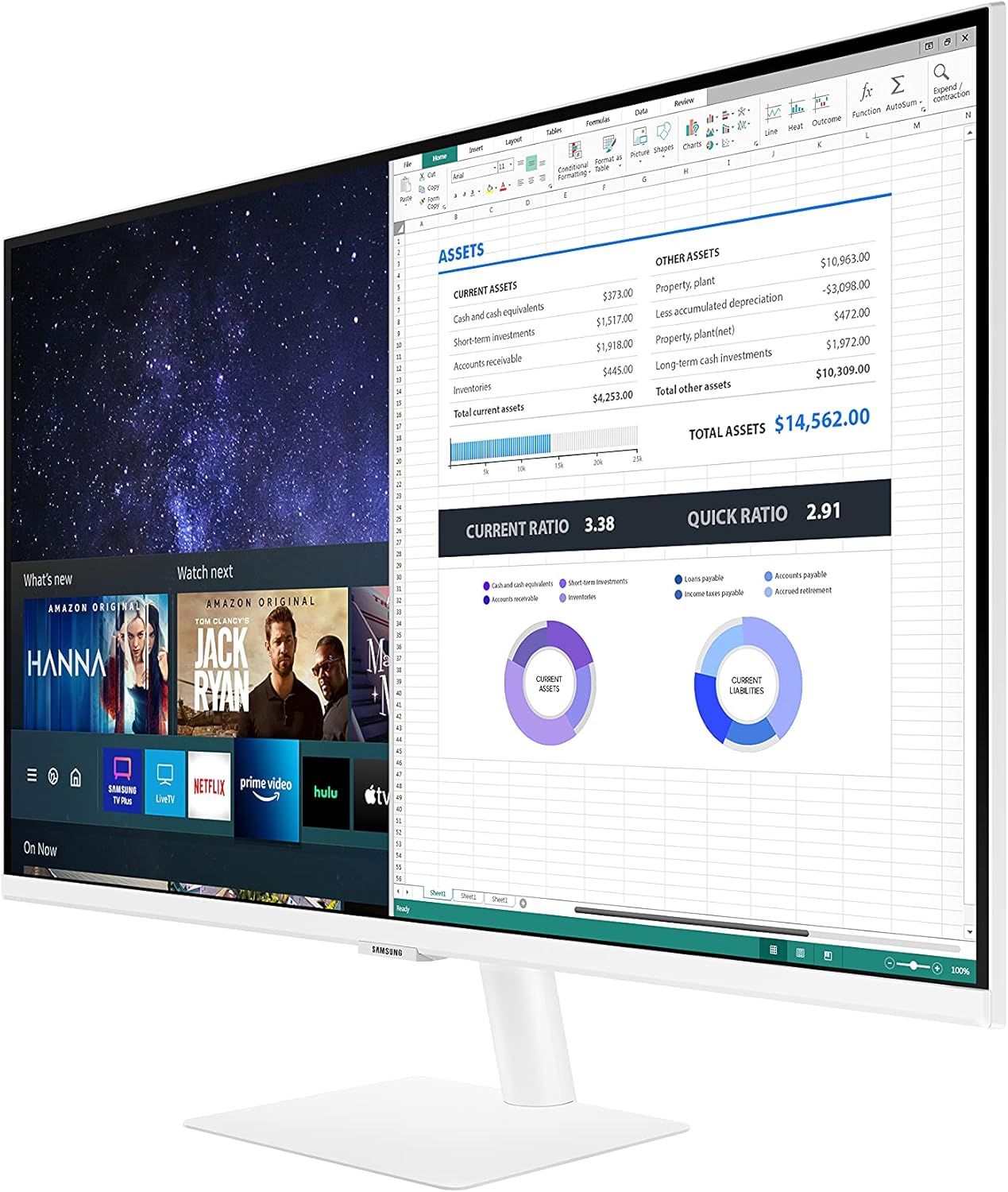 Samsung 27-Inch Class Monitor M5 Series - FHD Smart Monitor and Streaming TV (LS27AM501NNXZA, 2021 Model)