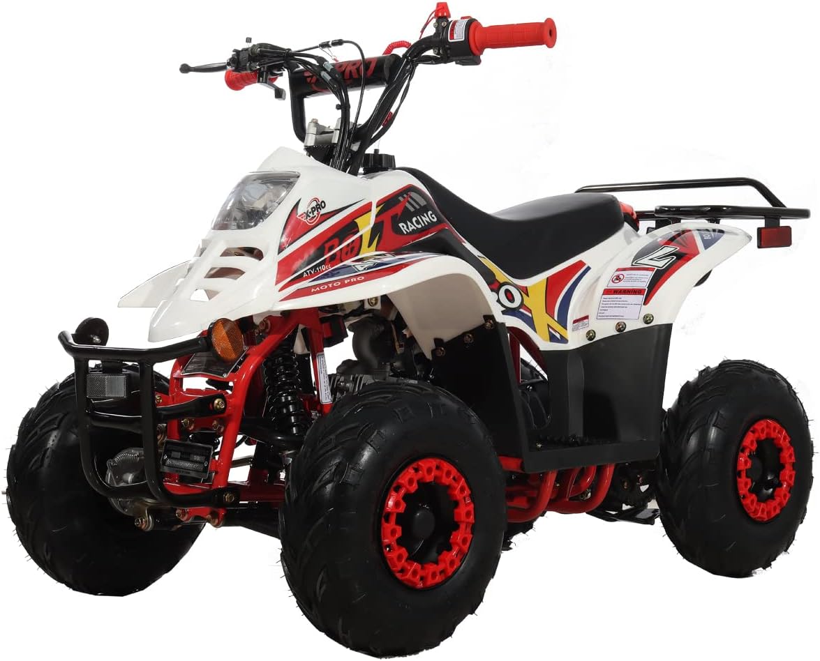 X-PRO Bolt 110 110cc ATV Quad Gas Powered 110cc 4 Wheeler ATVs Off Road ATV 4 Wheelers(Green)