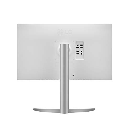 LG 27UP650-W 27” UHD Ultrafine IPS Monitor with VESA DisplayHDR 400 with DCI-P3 95% Color Gamut, 3-Side Virtually Borderless Display - Height/Pivot/Tilt Adjustable Stand - Silver