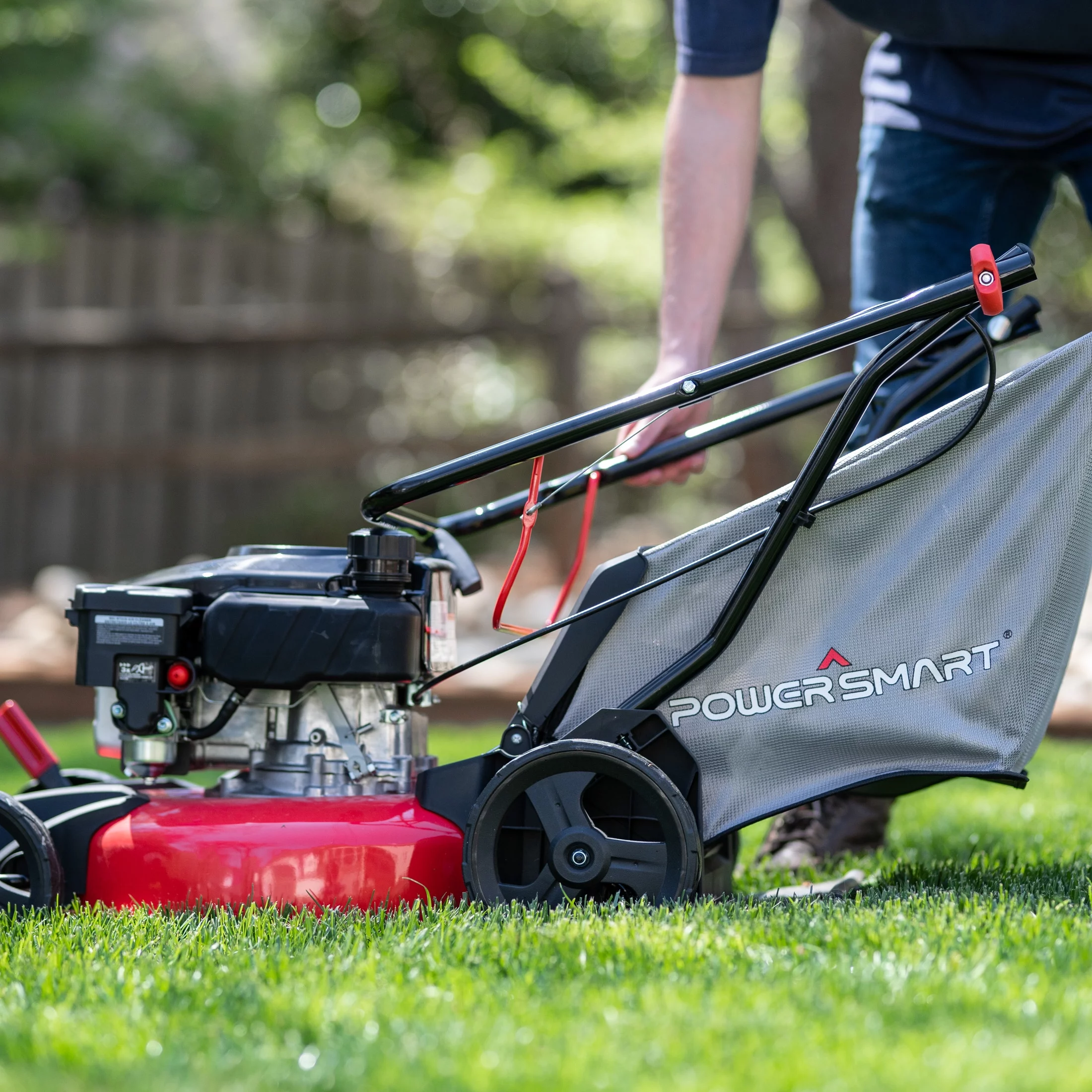 PowerSmart DB8617P 17 in. 3-in-1 Gas Push Lawn Mower