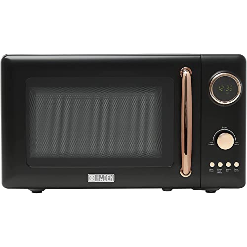 Haden 75031 Heritage Vintage Retro 0.7 Cubic Foot/20 Liter 700 Watt Countertop Microwave Oven Kitchen Appliance with Turntable, Pull Handle, and 5 Power Levels