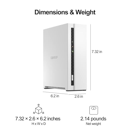 QNAP 4 Bay NAS with 12TB Storage Capacity, Preconfigured RAID 5 Seagate IronWolf Drives Bundle, 2.5GbE Ports (TS-433-4G-44ST-US)