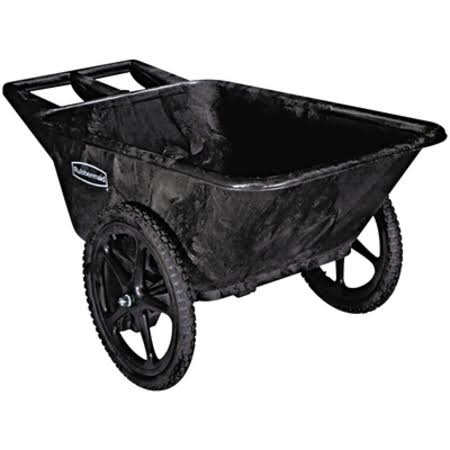 Rubbermaid Rub483 Big Wheel Cart,black