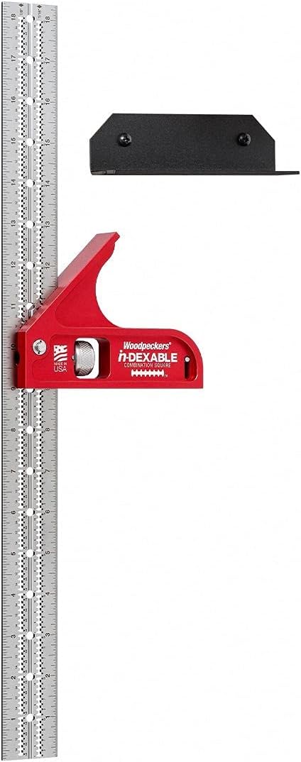 Woodpeckers In-Dexable Combination & Double Squares, Complete Set with Case, 4 Squares Total