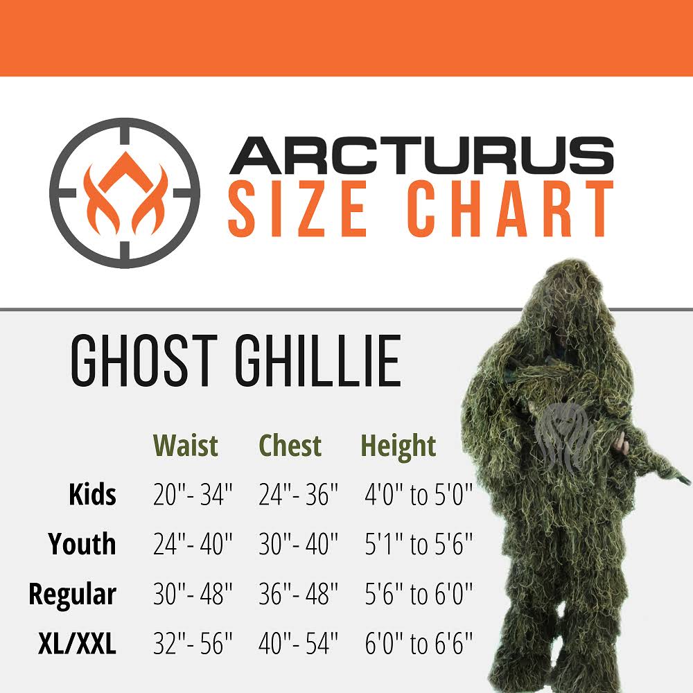 Arcturus Camo Ghost Ghillie Suit (Woodland, Regular)