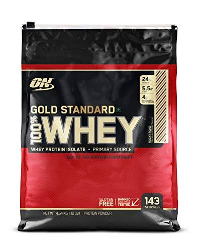 Optimum Nutrition Gold Standard 100% Whey Protein Powder, Rocky Road, 10 Pound
