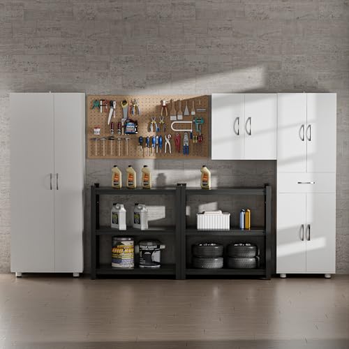 23″ Wall Cabinet with Adjustable Shelf | 2-Door Pantry Cabinet, Wall Mount Storage Cabinet for Bathroom, Kitchen, Living Room, White