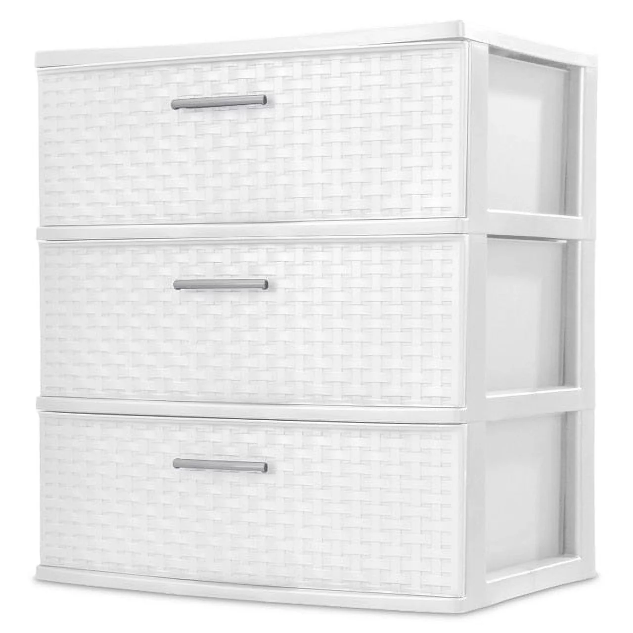 Sterilite 3 Drawer Wide Weave Tower Plastic - Curated Treasures Market