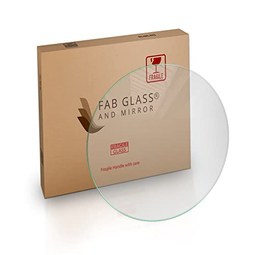 39" Inch Round Glass Table Top 1/2" Thick Tempered Beveled Edge by Fab Glass and Mirror
