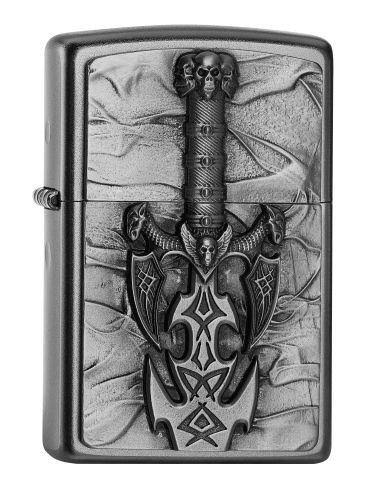 Zippo 2.005.049 Dark Side Sword Collection Lighter, Satin Finish