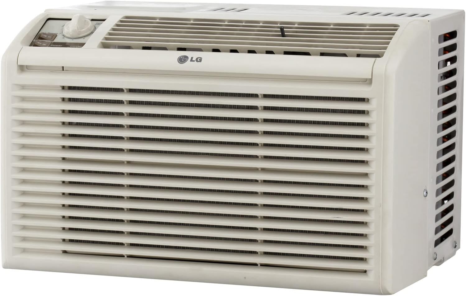LG 5,000 BTU Window Air Conditioner with Manual Controls, 115V, White