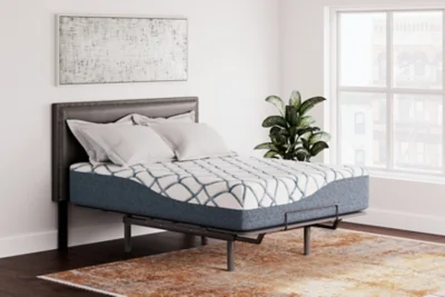 Signature Design by Ashley 14 Inch Chime Elite 2.0 Queen Mattress White/Blue