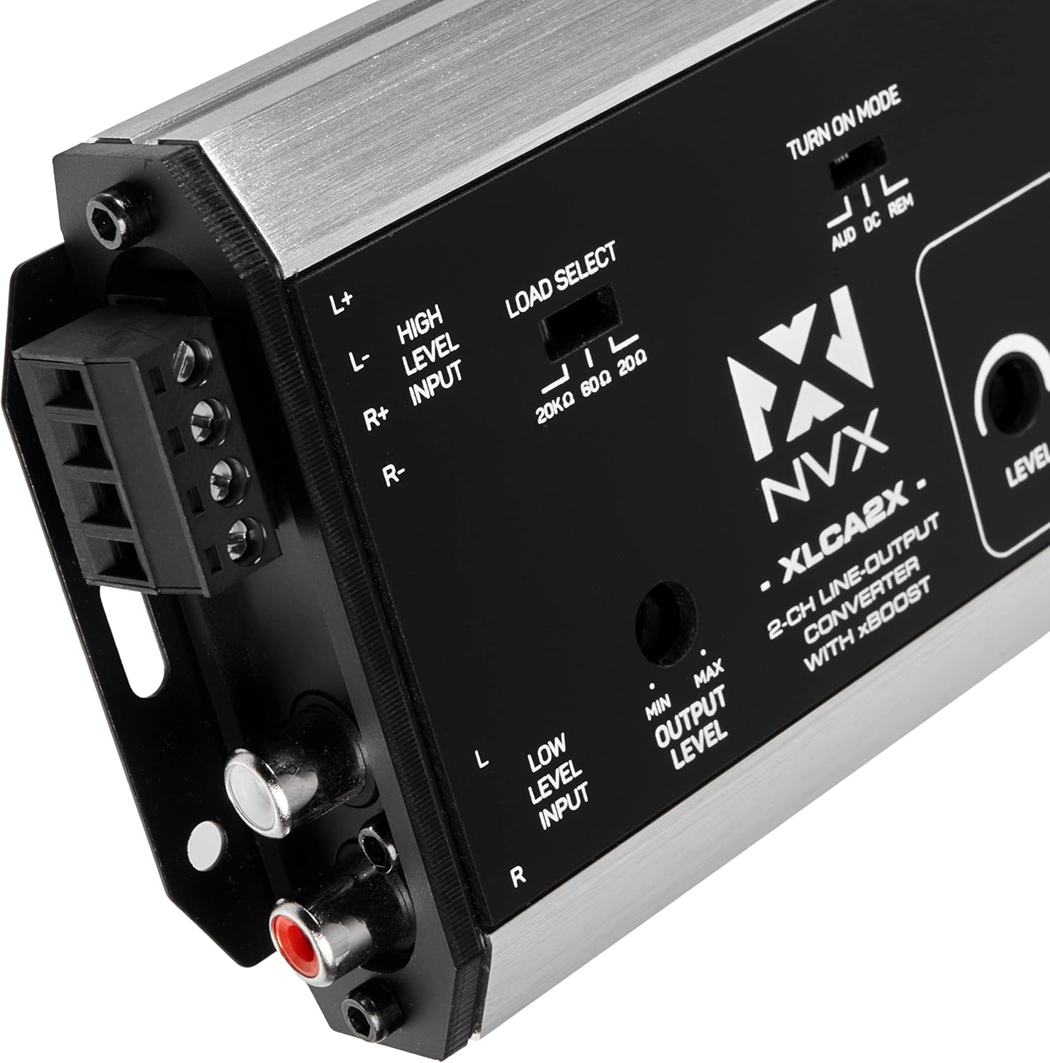 NVX XLCA2X X-Series PRO 2-Channel Line Out Converter Digital Bass Enhancer with xBOOST, Impedance Matching, and Remote Level Control