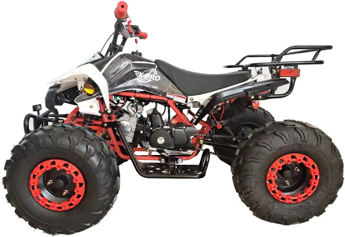 X-Pro Brand New 125cc Gas ATV with Automatic Transmission w/Reverse, LED Headlights Big19"/18" Tires