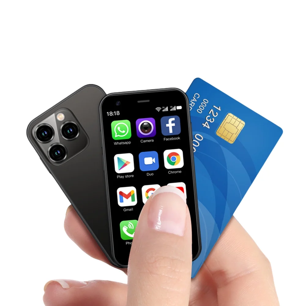 Mini Smartphone Unlocked 3G SOYES XS15 Small Smart Phone for Kid Student Android 8.1 3inches Display 2GB RAM 16GB ROM 3G WiFi Bluetooth Beckup Little Cellphone - Curated Treasures Market