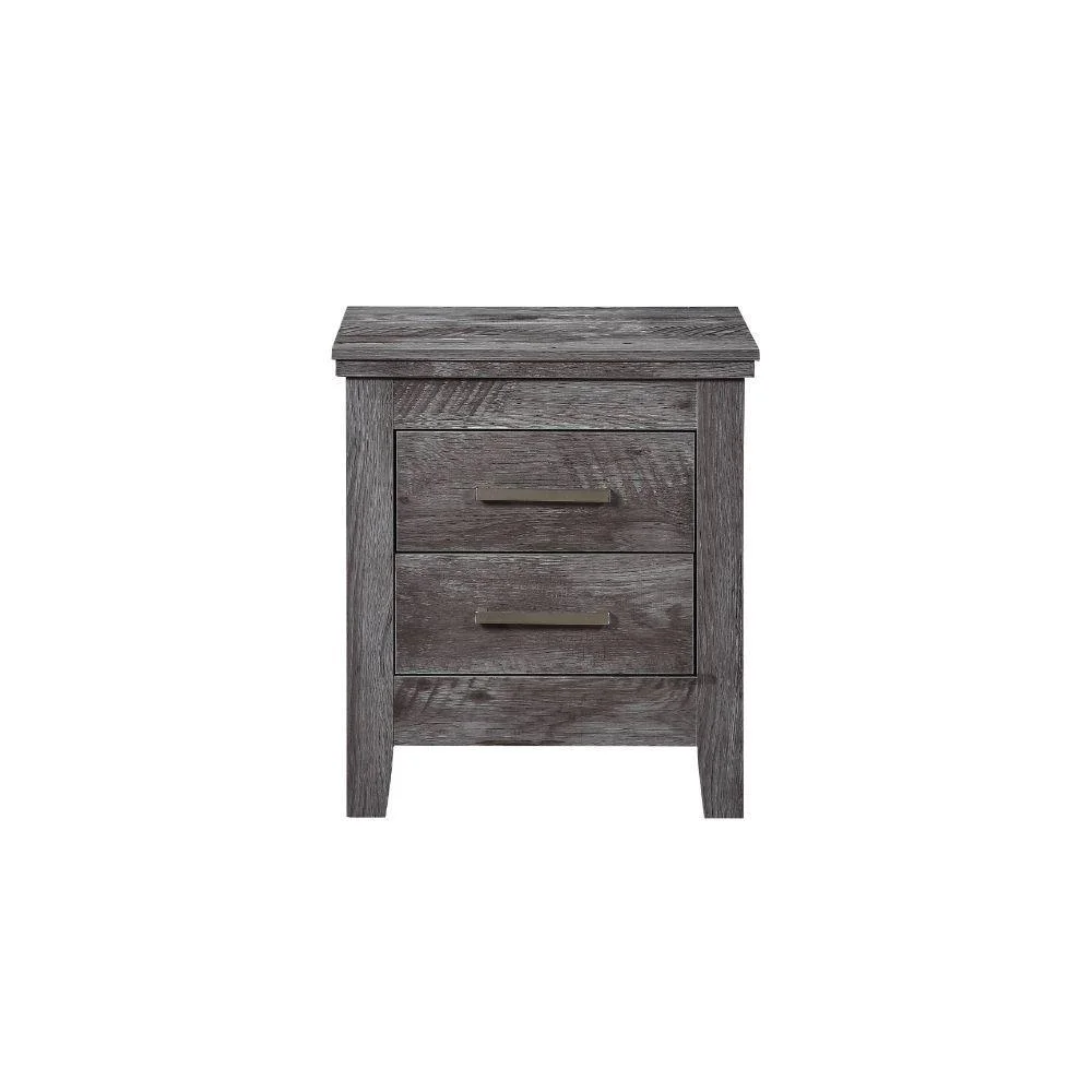 Rustic Gray Oak Eastern King Bed 3PCS Set w/ Storage Acme Vidalia 27327EK-S-3pcs