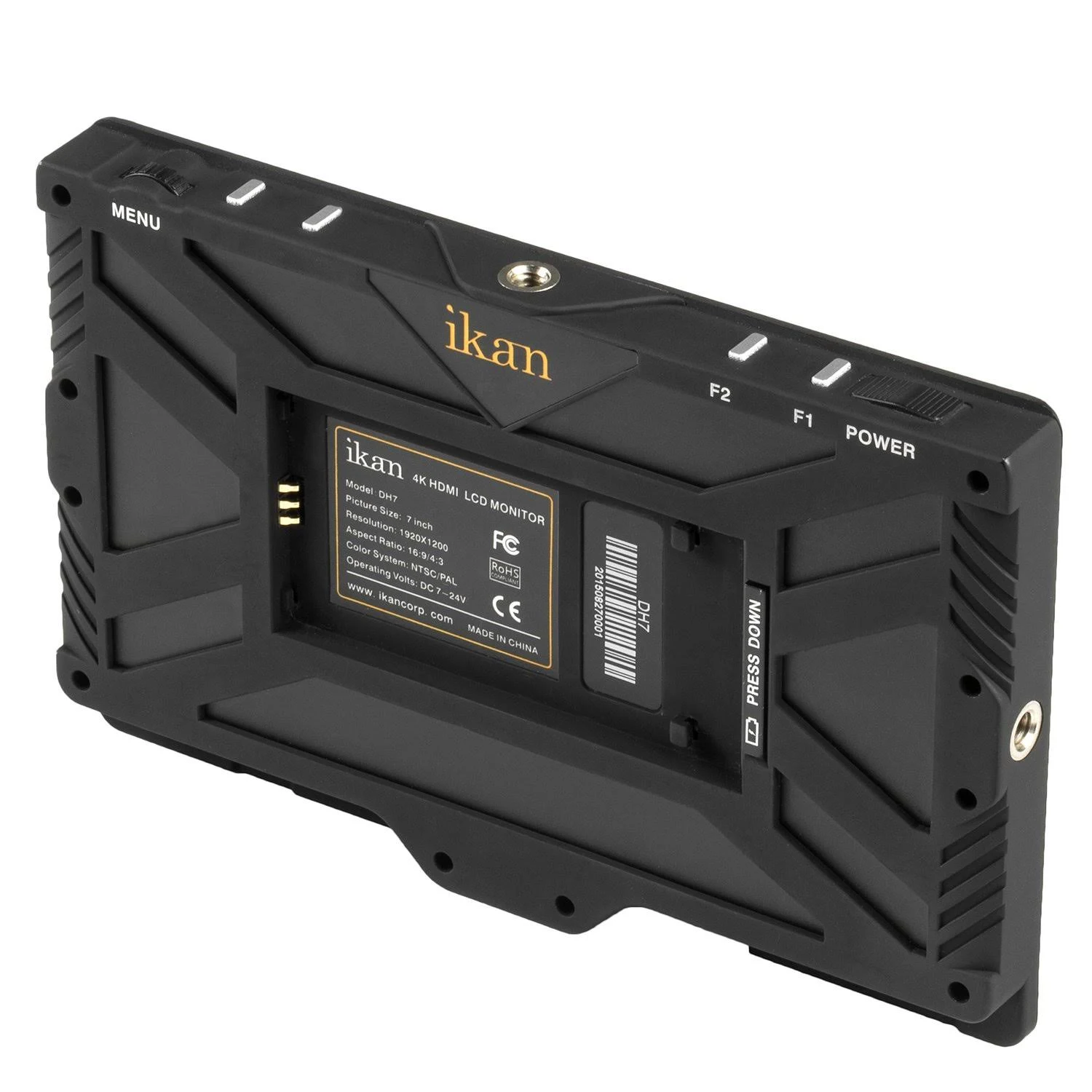 Ikan DH7 7x22 4K Signal Support 1920x1200 HDMI on -Camera Field Monitor