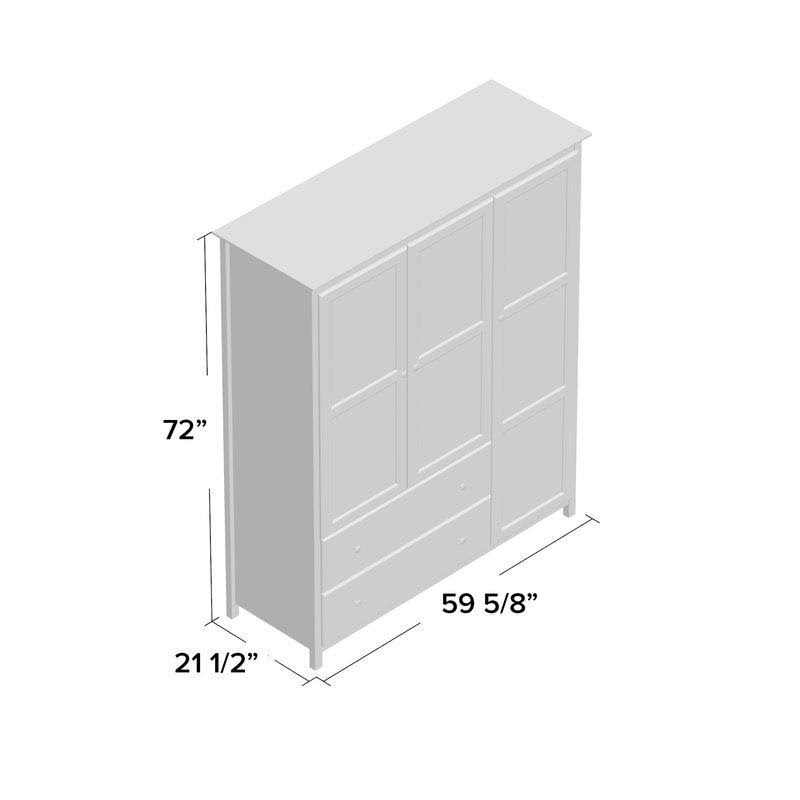 Grain Wood Furniture Sheila Armoire; Walnut