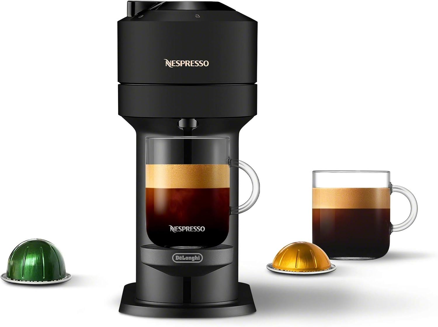 Nespresso Vertuo Next Coffee and Espresso Machine by De'Longhi, Matte Black