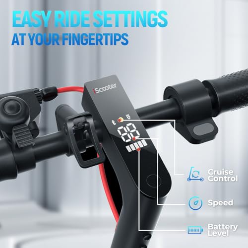 iScooter Electric Scooter for Adults, 18/12 Miles Long Range,22/19/18 Mph Top Speed, Commuting Electric Scooter with Cruise Control, Double Braking Systems Escooter for Adults and Teens