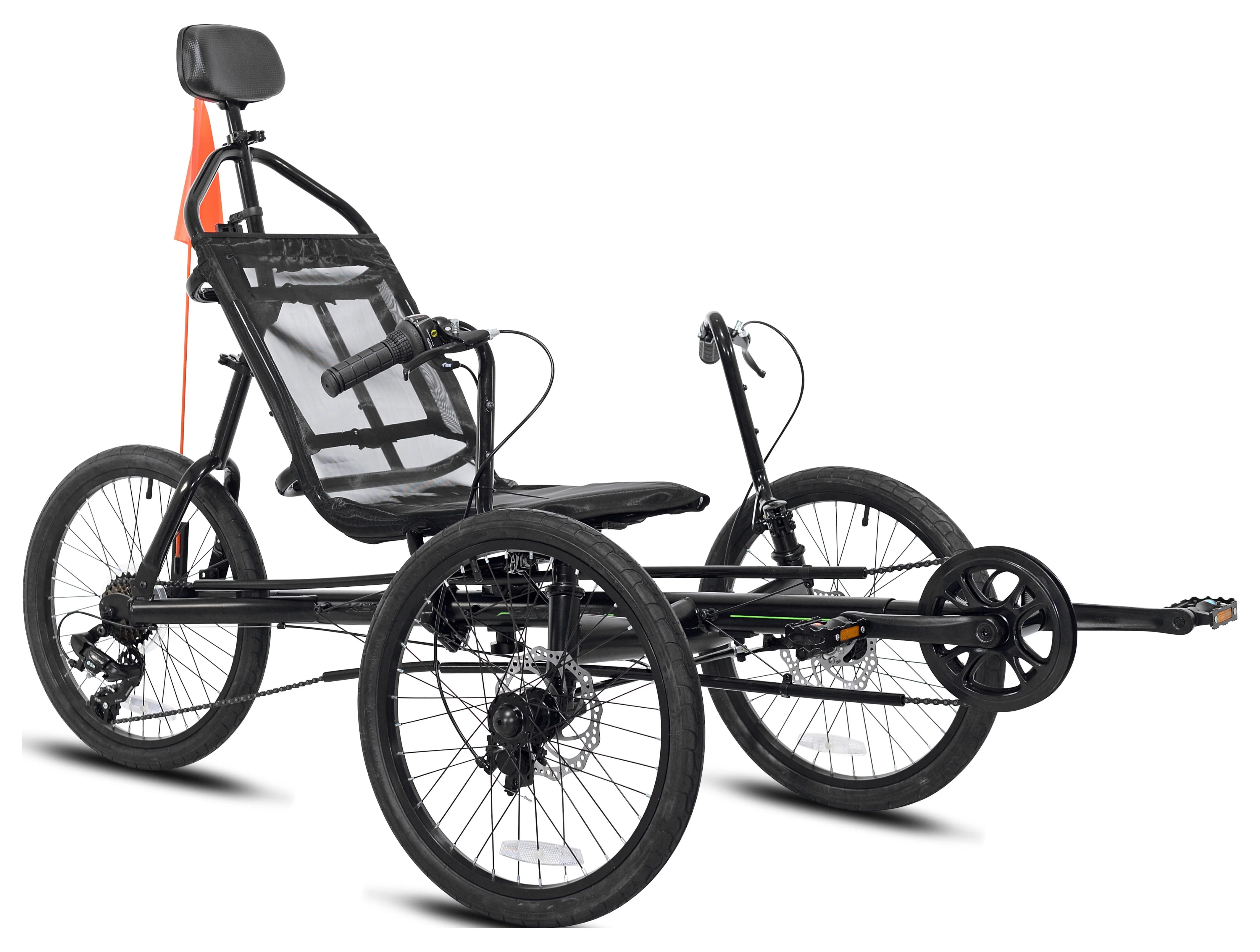 Kent 20" Unisex Cavalier Recumbent 3-Wheel Bike / Trike, Black