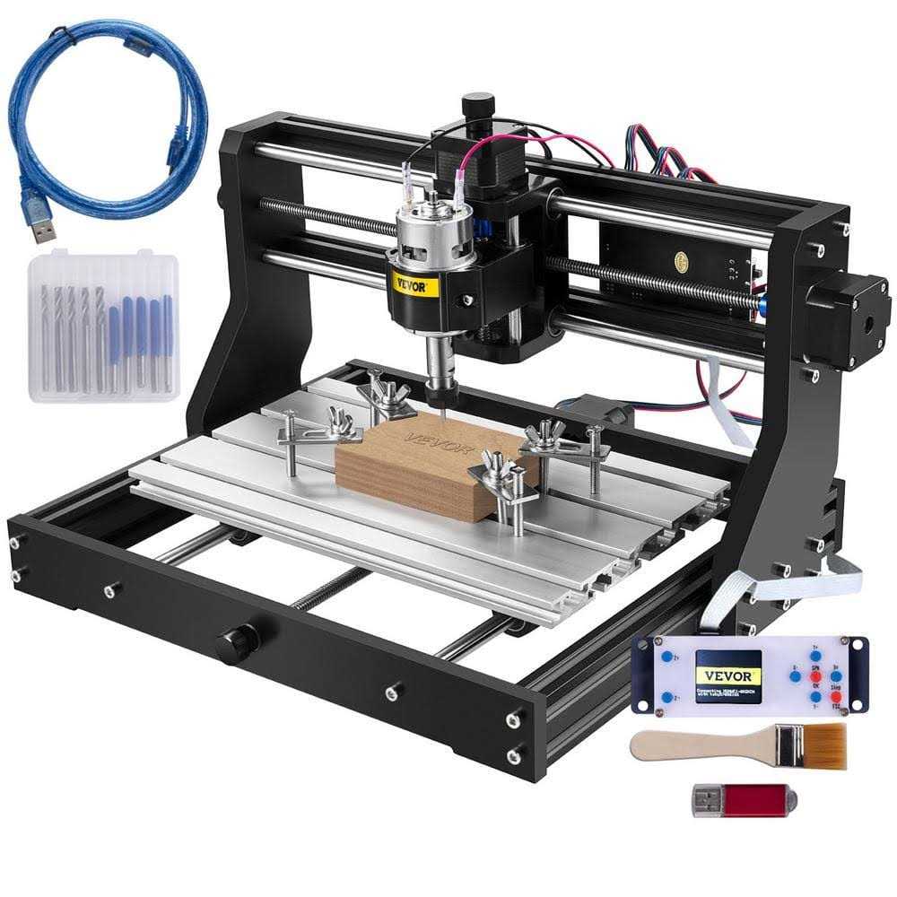 VEVOR CNC 3018-PRO 3 Axis CNC Router Kit GRBL Control Plastic Acrylic PCB PVC Wood Carving Milling Engraving Machine - Shop Hardware Tools Online Store