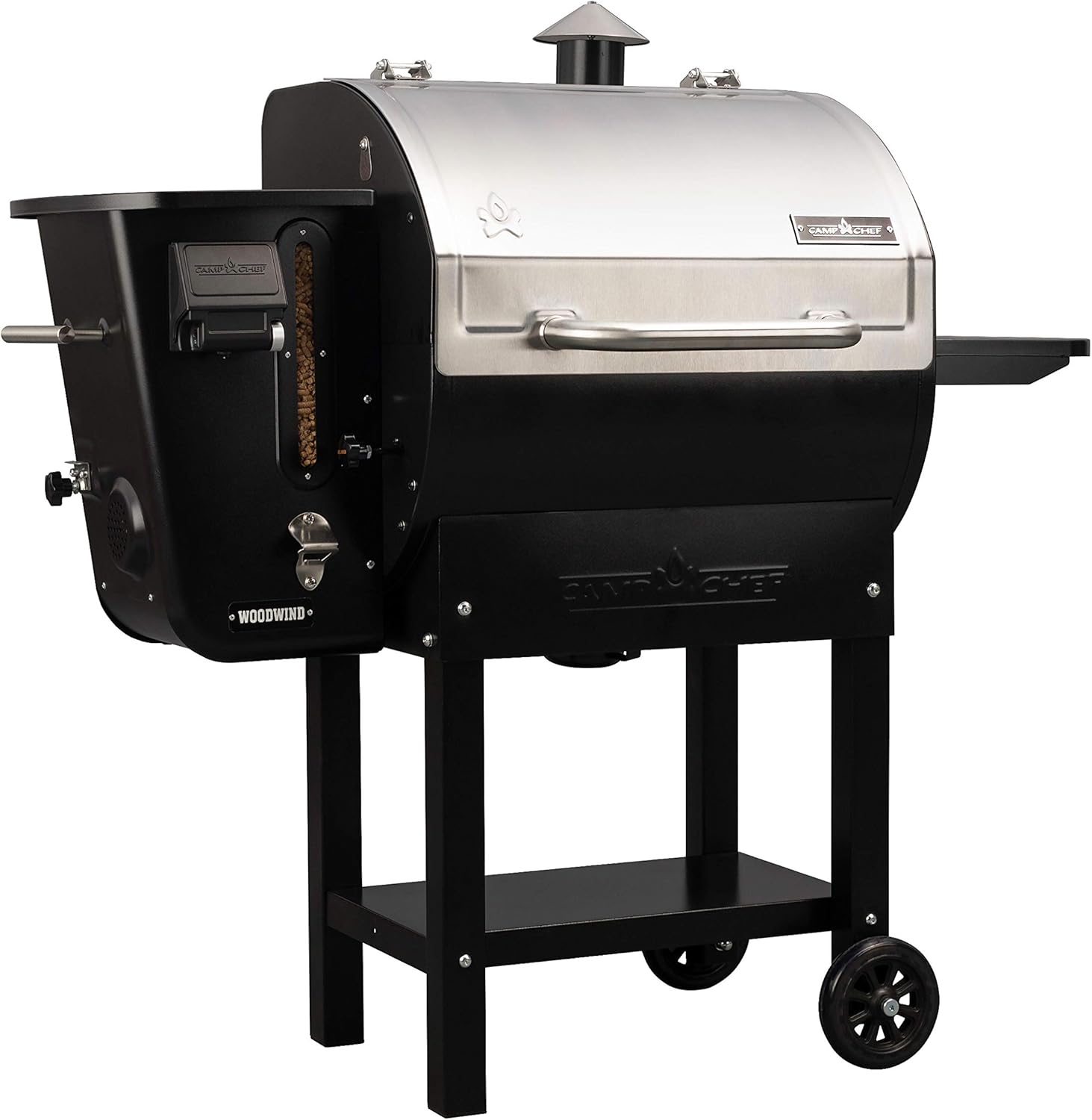 Camp Chef 24 in. WIFI Woodwind Pellet Grill & Smoker, WIFI & Bluetooth Connectivity, PID controller, Stainless Steel, Total Cooking Surface 811 sq in