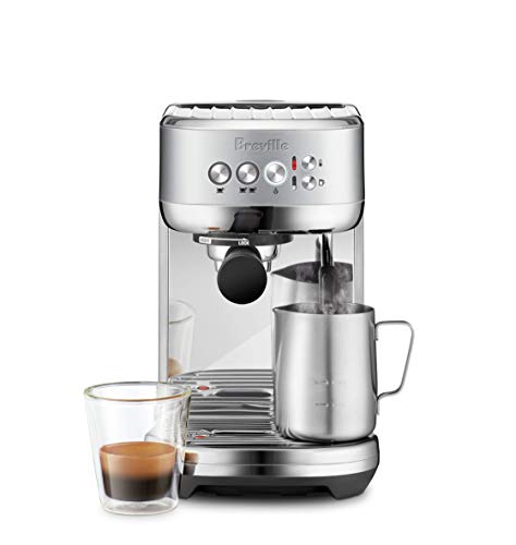 Breville BES500BSS Bambino Plus Espresso Machine, Brushed Stainless Steel (Renewed)