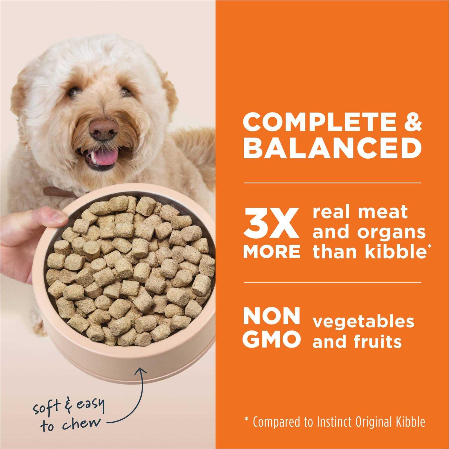 Instinct Freeze Dried Raw Meals Grain Free Recipe Dog Food - Pet Supplies online store