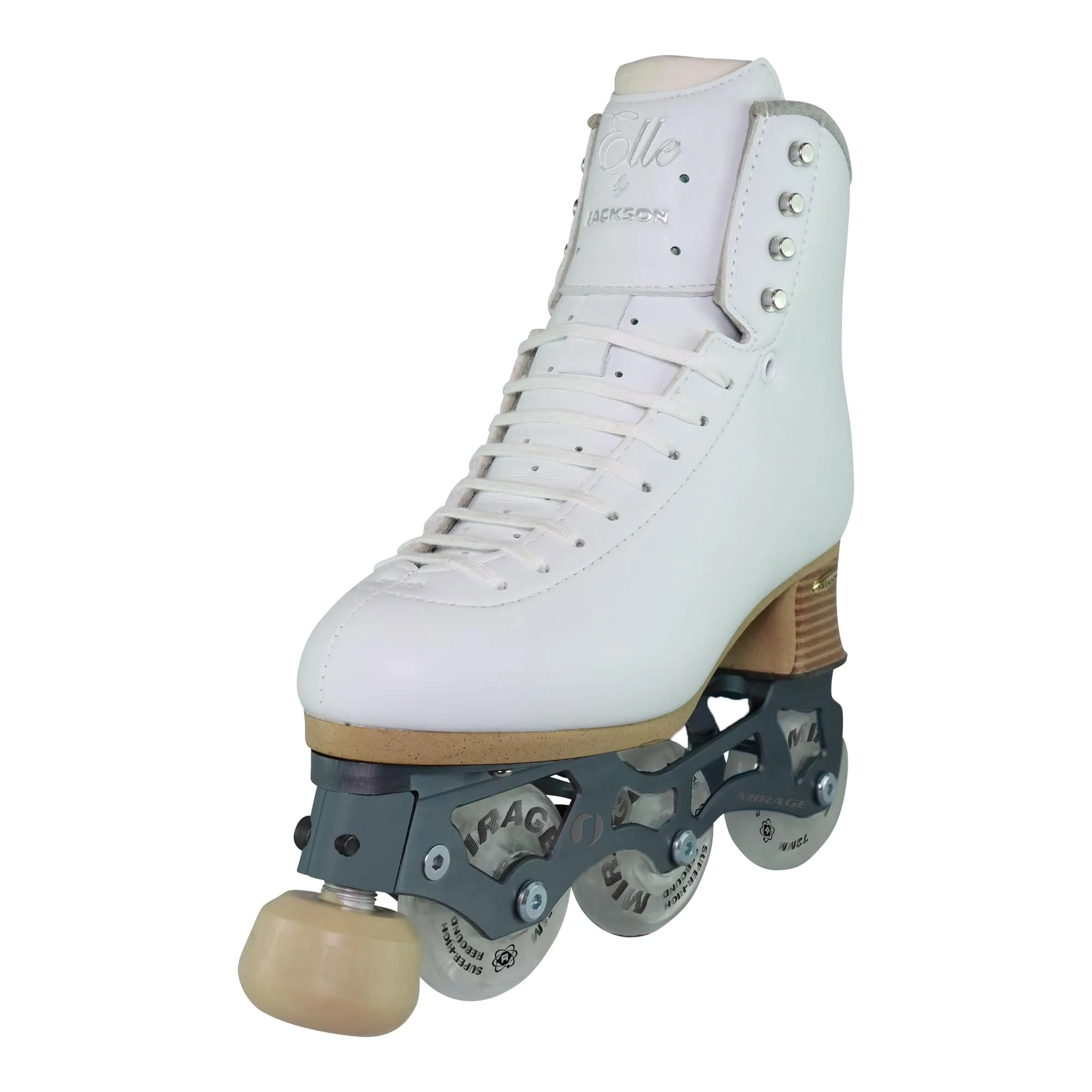 Jackson Atom Inline Roller Skates - Elle Skate Package 800 (Size 8.5, Adult)