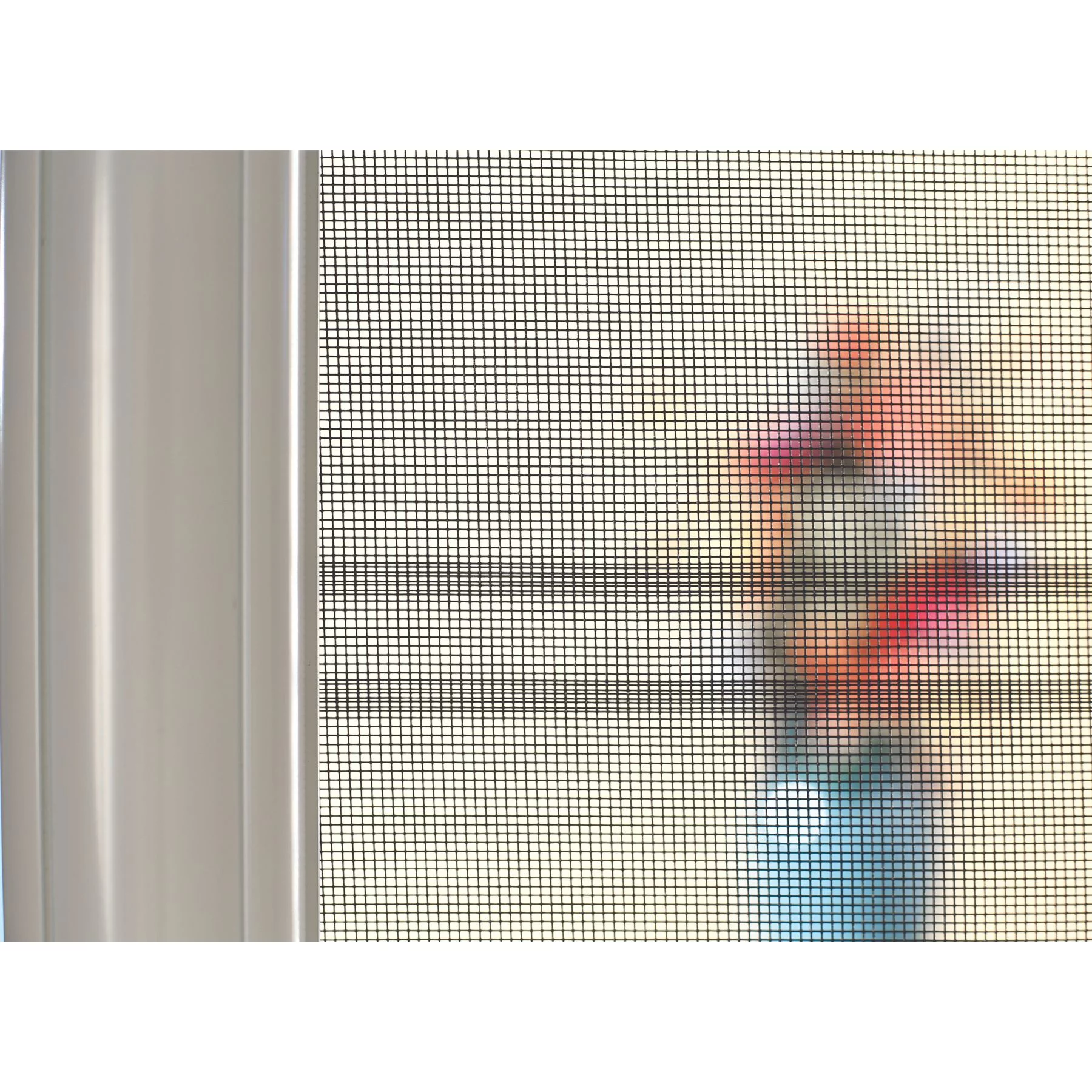 COOL Single Retractable Door Screen-Brown (for 80-in tall x 32-in to 36-in wide doors)