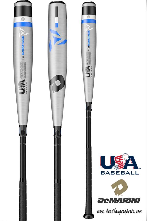 2019 DeMarini -12 Sabotage USA Baseball Bat, WTDXUML19