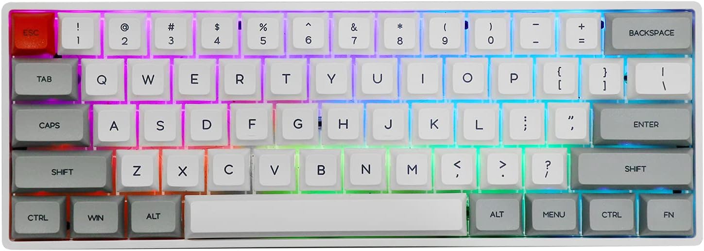 EPOMAKER SKYLOONG SK61 61 Keys 60% Hot Swappable Programmable Mechanical Gaming Wired Keyboard with RGB Backlit, NKRO, Water-Resistant, Type-C Cable for Win/Mac/Gaming (Gateron Optical Black, Panda)