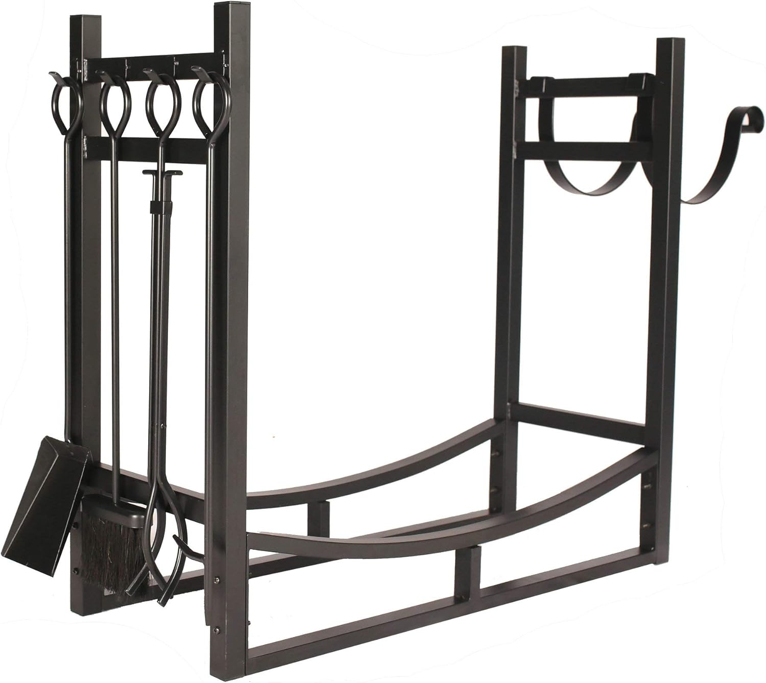 1. GO 3 Feet Indoor/Outdoor Heavy Duty Firewood Log Rack with wood Holder, 30 Inch Tall