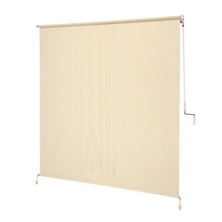Coolaroo Select Exterior Sun Roller Shade (80%) Sesame - 6'Wx6'L, Size: 6'Wx6'Large, Beige