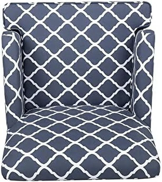 HOOMZNB Accent Chair  Mid-Century Modern Armchair Upholstered Corner Single Sofa Chair  Wingback Comfy Reading Chair with Nailhead Trim for Home Living Room Bedroom (Yellow Flower)